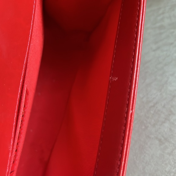 Chanel Boy Red Medium Quilted Leather Flap Bag - Picture 12 of 15
